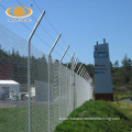 Galvanized coated chain link diamond wire mesh fence